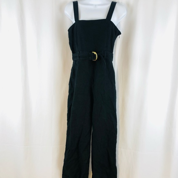 Los Angeles Atelier & Other Stories Pants - Los Angeles Atelier & Other Stories Linen wide-strap jump suit pockets 4